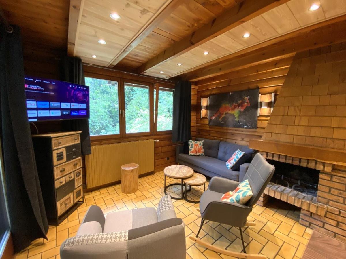 Le Renard Chalet En Bois 라브레세 외부 사진