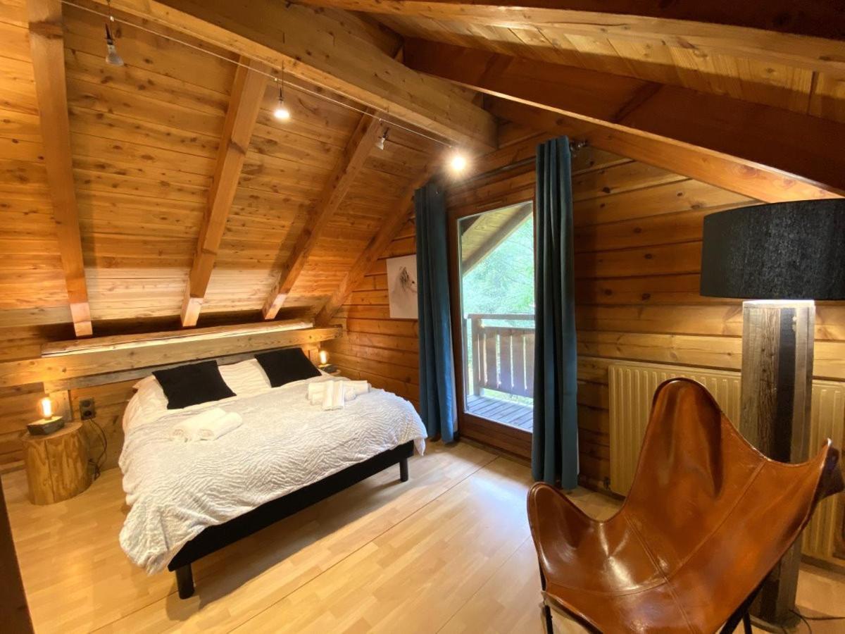 Le Renard Chalet En Bois 라브레세 외부 사진
