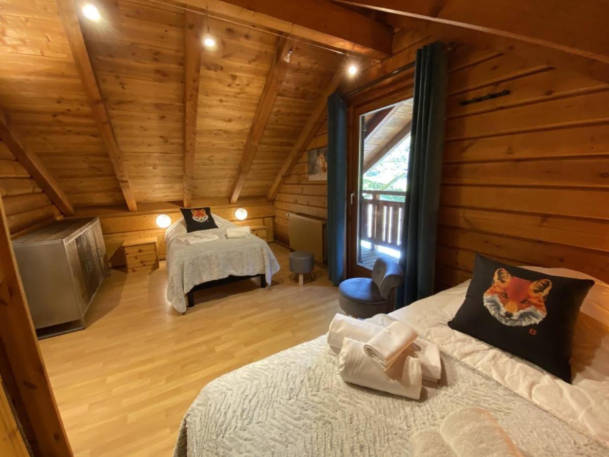 Le Renard Chalet En Bois 라브레세 외부 사진
